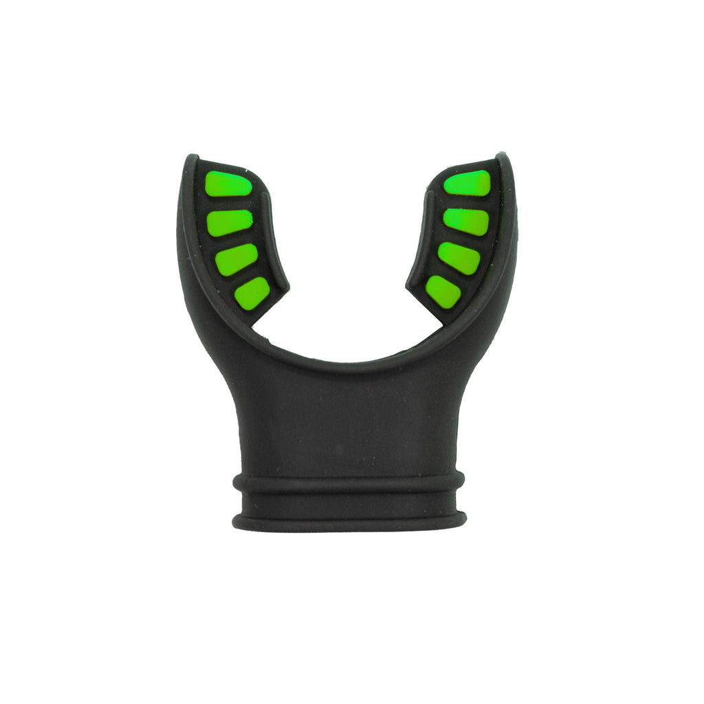 Scuba Diving Black Silicone Octopus Snorkel Mouthpiece Color Tab & Regulator Tie