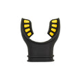 Scuba Diving Black Silicone Octopus Snorkel Mouthpiece Color Tab & Regulator Tie
