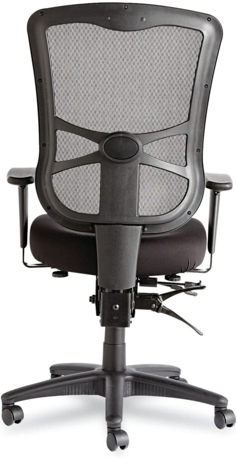 Silla de oficina de malla con respaldo alto Elusion negra con inclinación ajustable