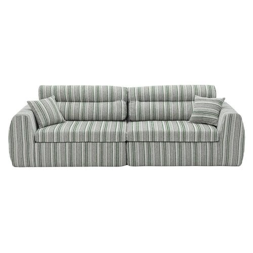 3 Seater, Couch With Throw Pillows For Living Room