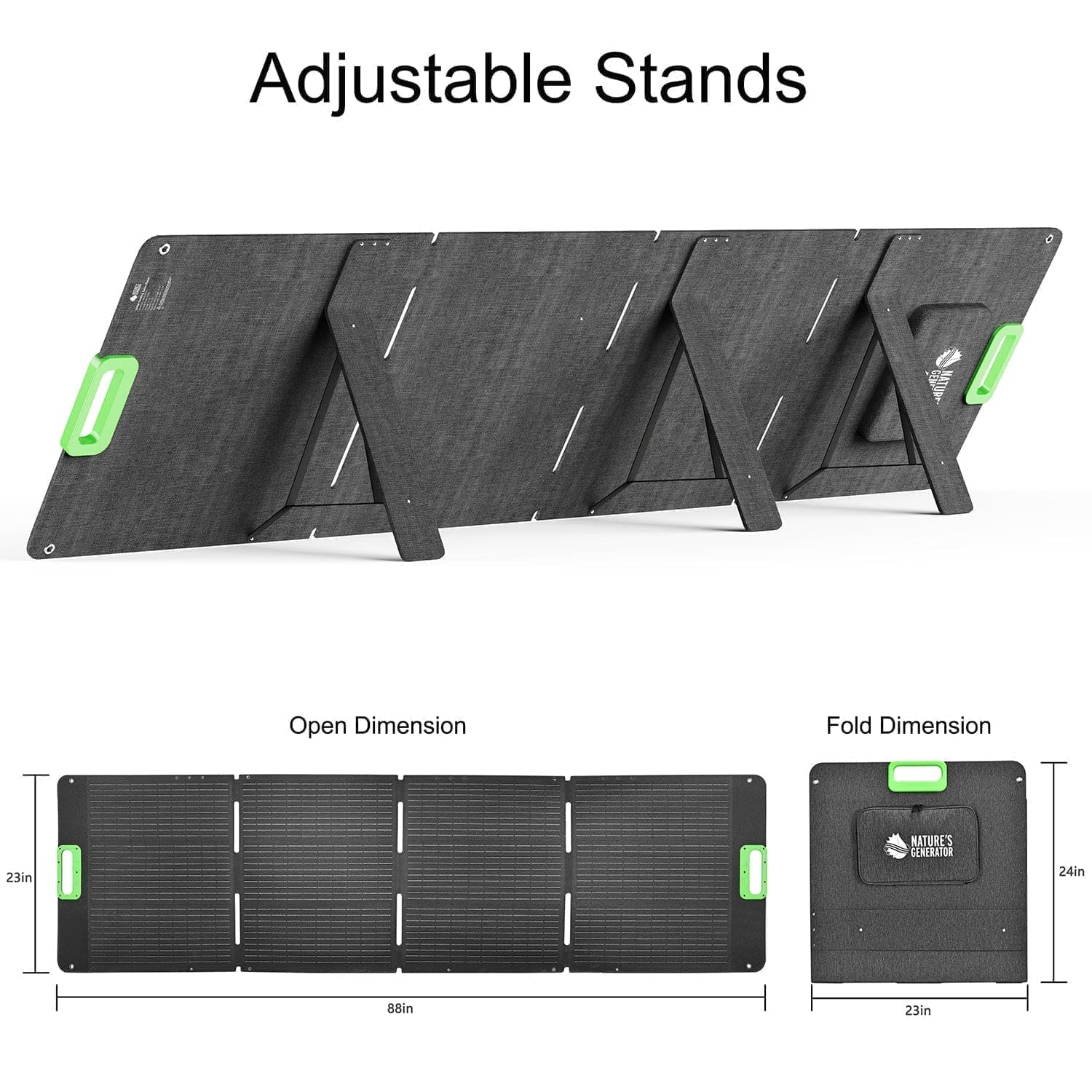Panel solar plegable Nature's Generator de 200 W