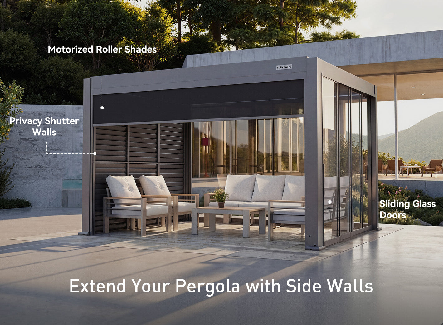 FlexPatio POWER+ Motorized Pergola