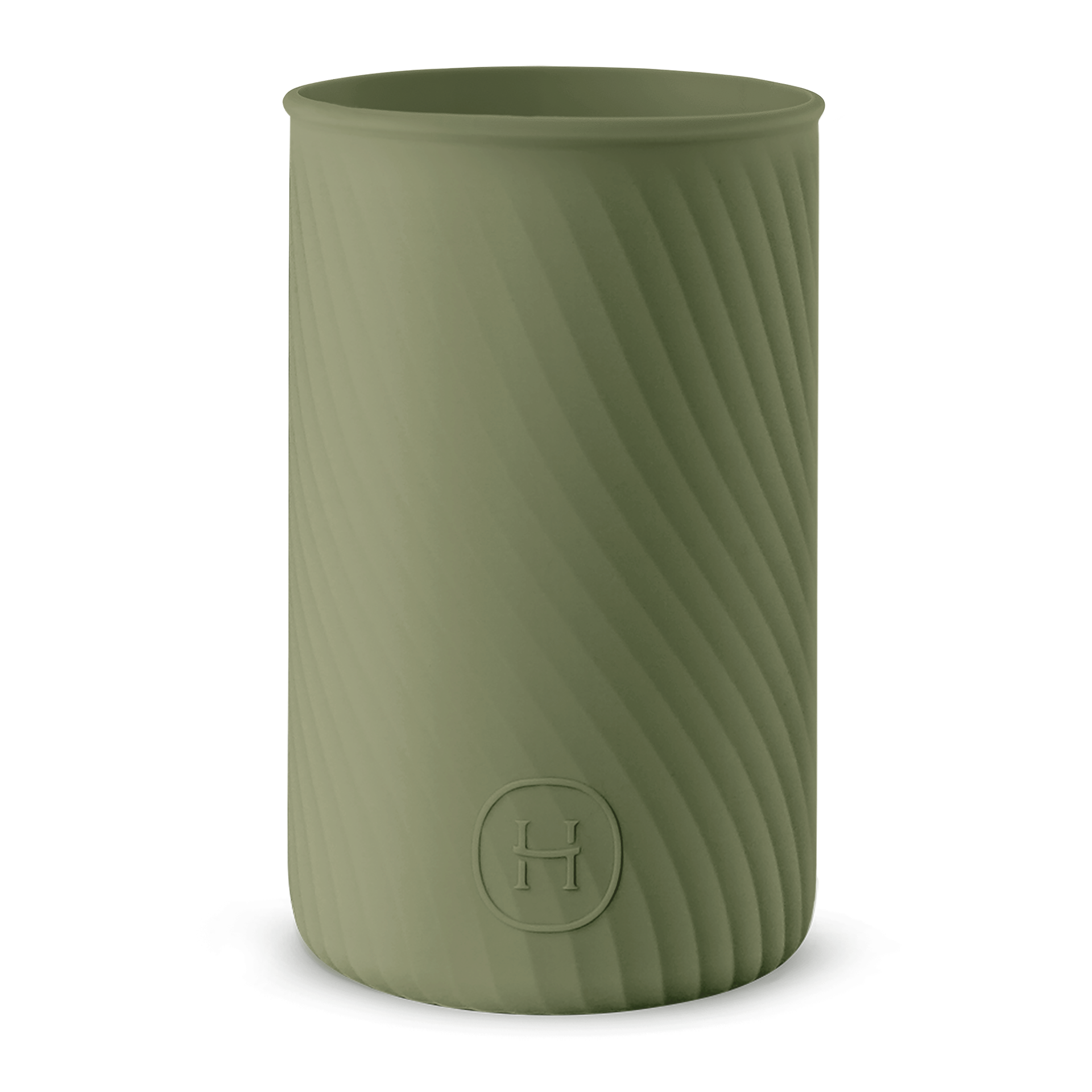 Ripple Silicone sleeve- Seaweed Green 20fl oz