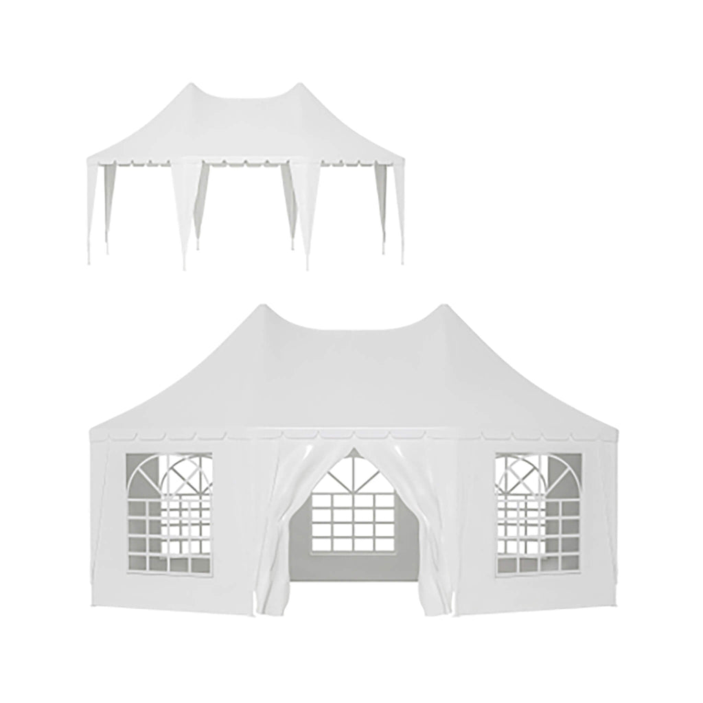 [20X15FT] Carpa Extra Grande Resistente Impermeable para Fiestas y Bodas al Aire Libre con Marco de Acero (SAK07645)