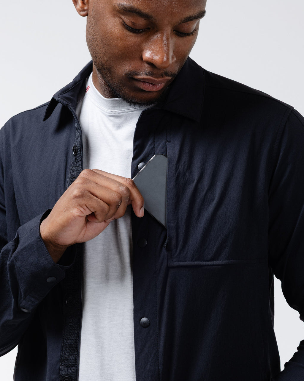 Camisa Refuge de manga larga con broches