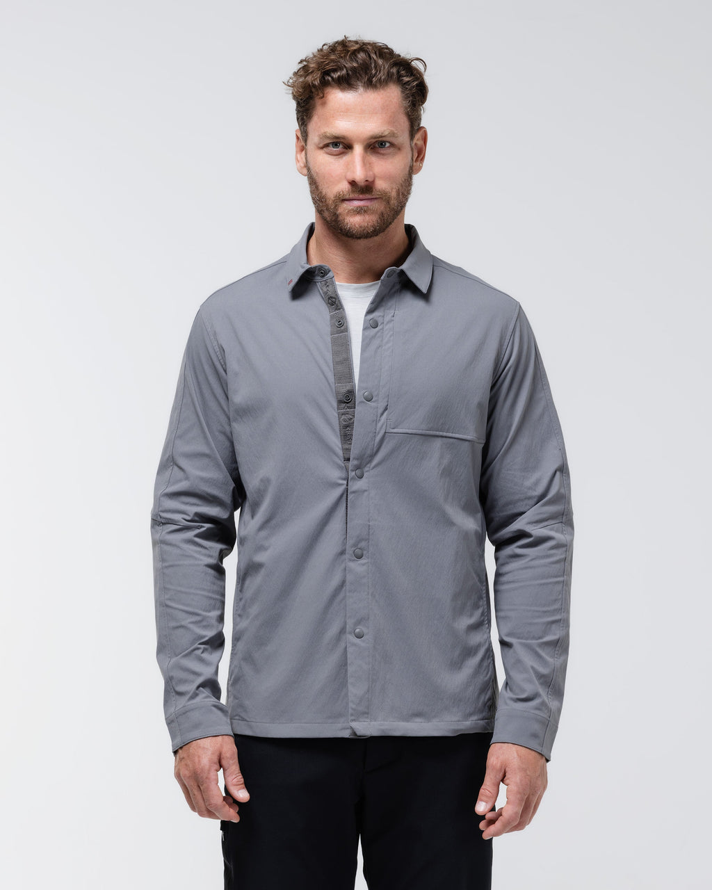 Camisa Refugio de Manga Larga con Broches