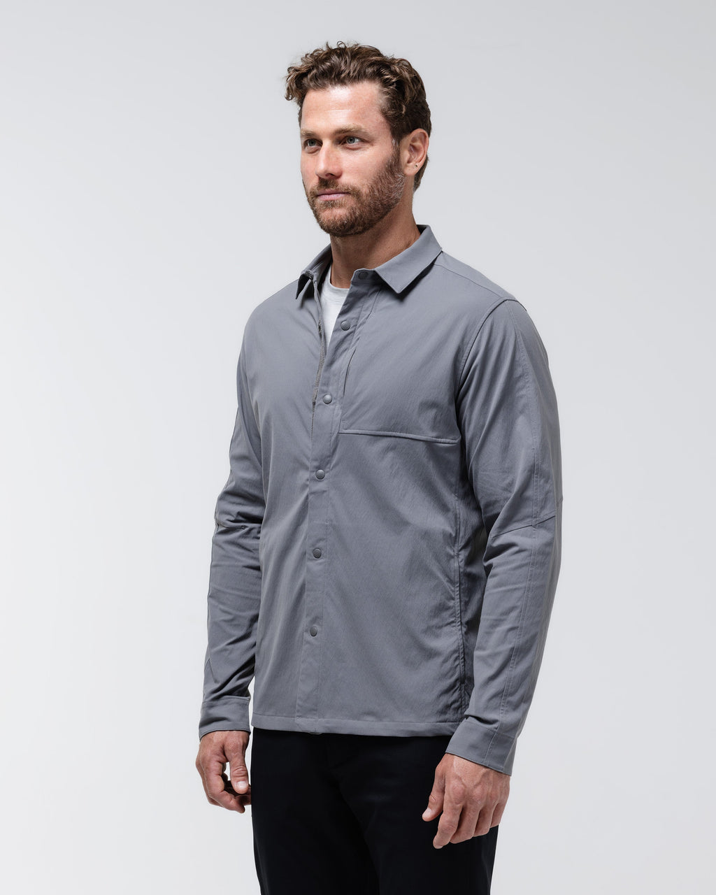 Camisa Refugio de Manga Larga con Broches