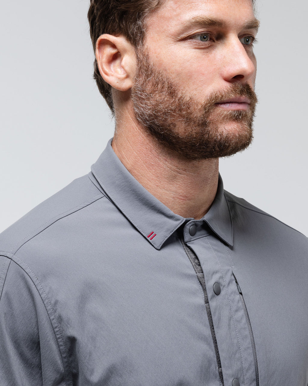 Camisa Refugio de Manga Larga con Broches