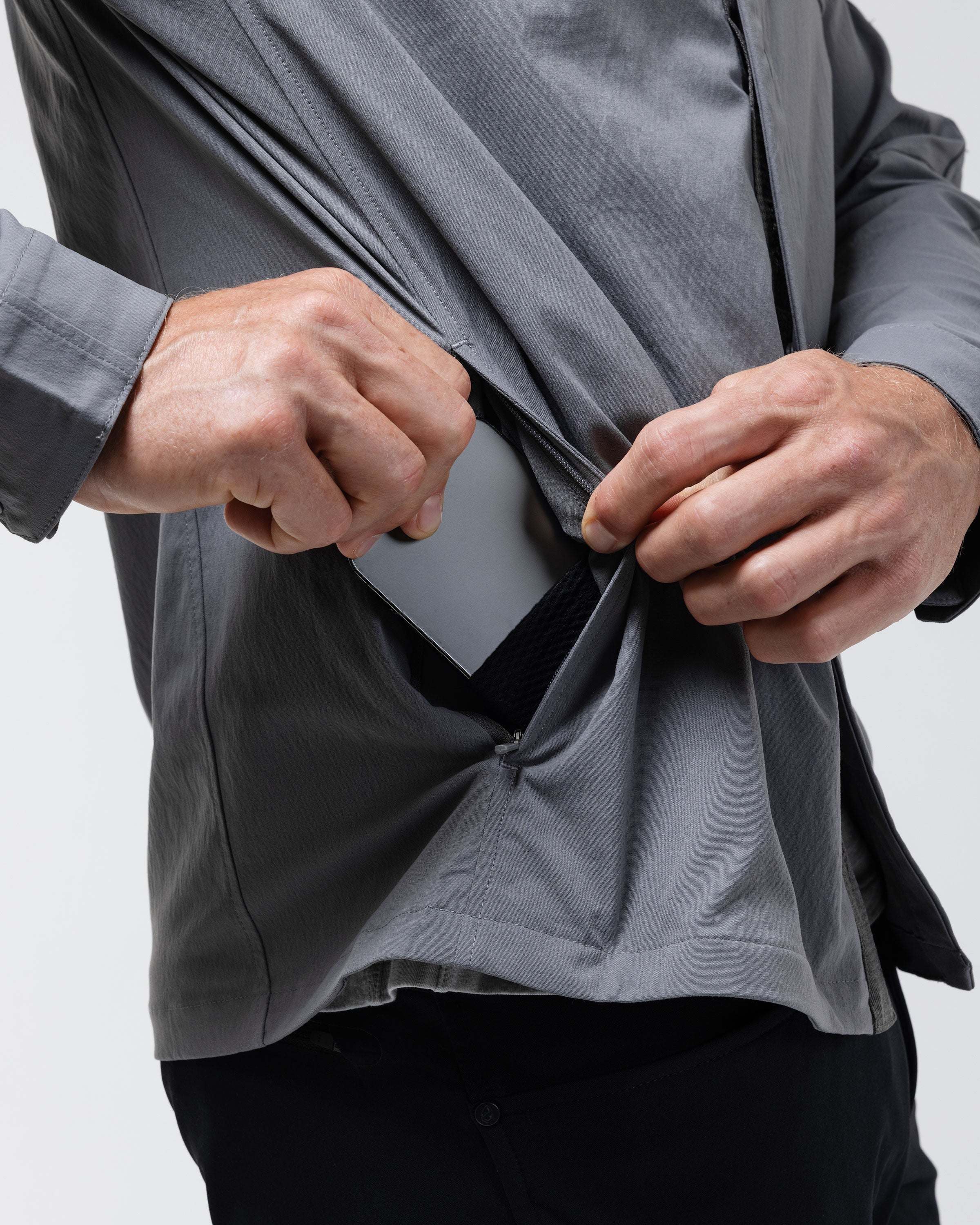 Camisa Refugio de Manga Larga con Broches