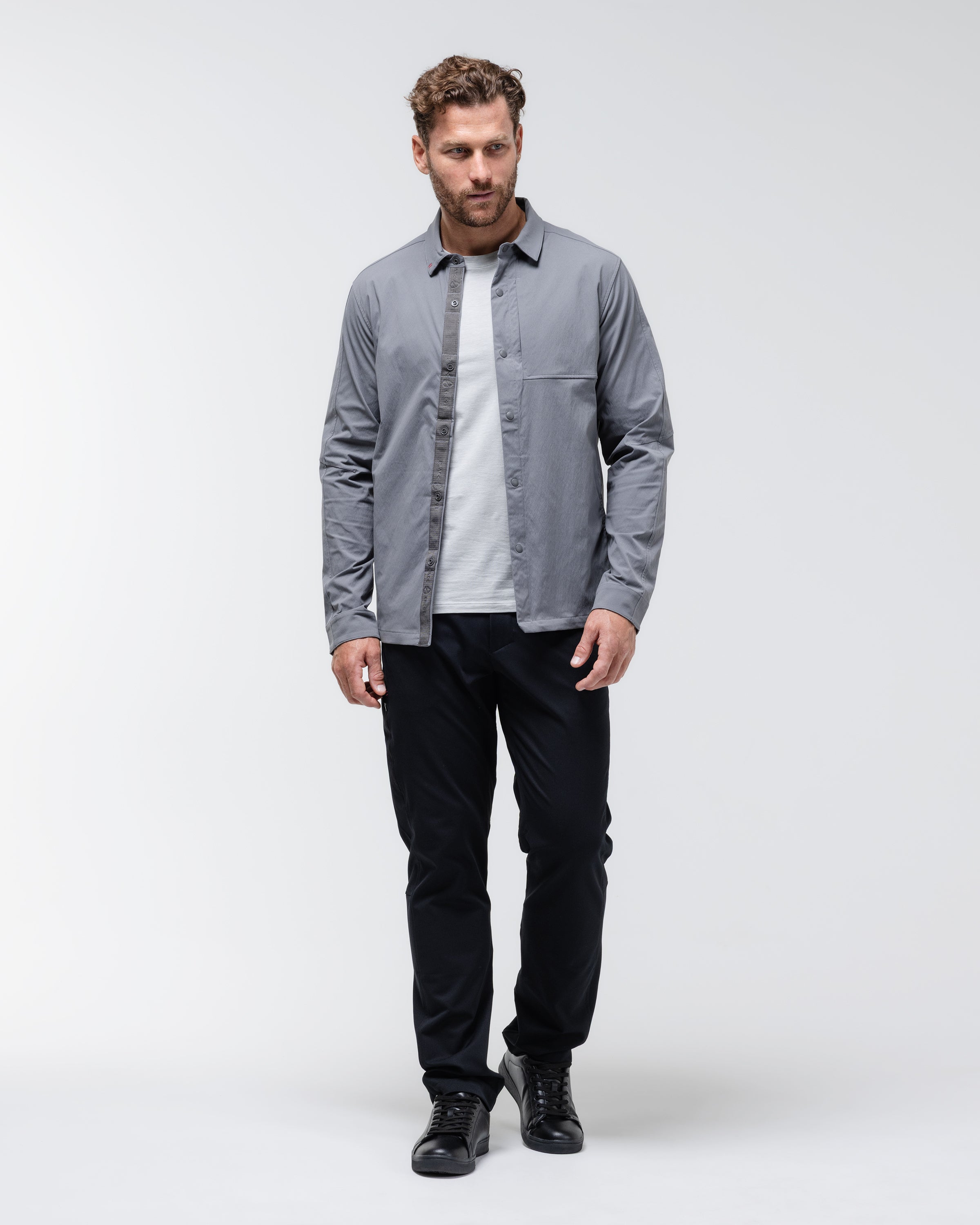 Camisa Refugio de Manga Larga con Broches