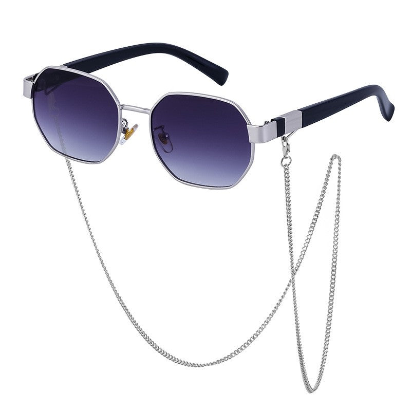 Polygon Chain Sunglasses For Women's Fashion