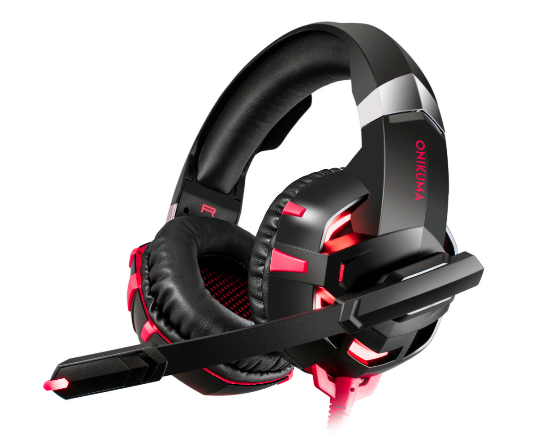 Auriculares K2PRO, auriculares para juegos, auriculares con luz para computadora PS4, con cable