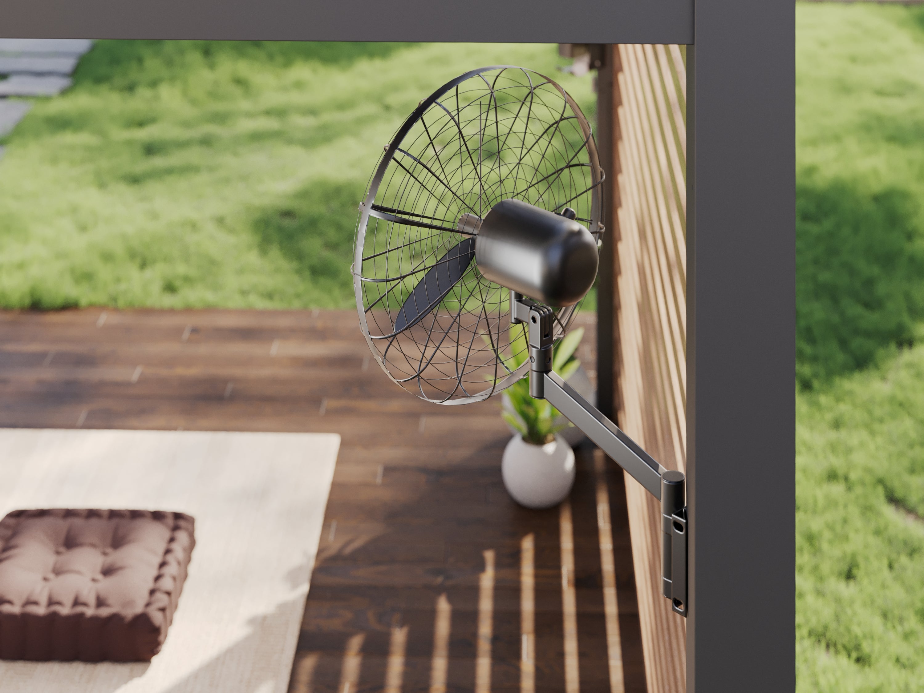 Ventilador para poste de pérgola