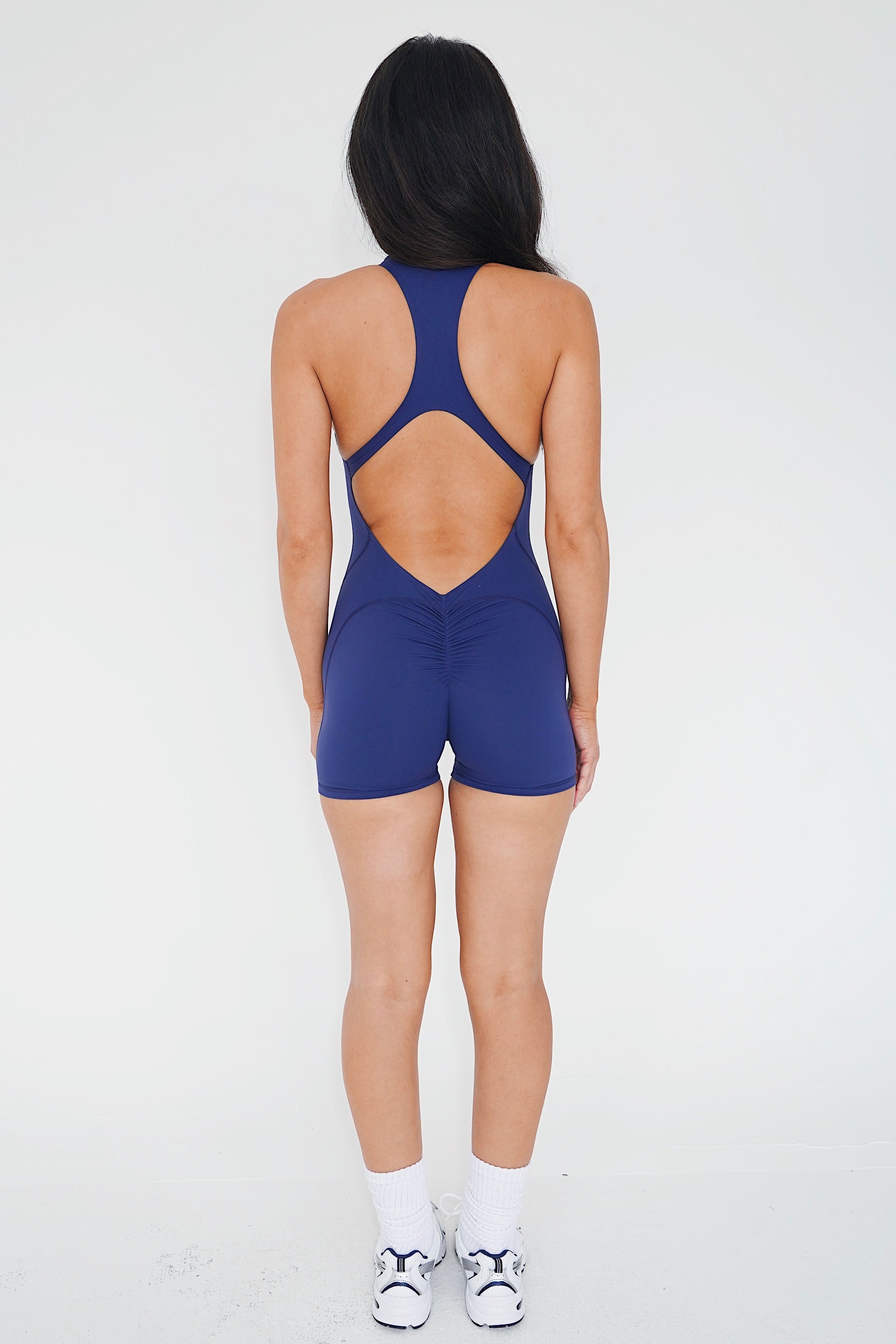 Soy el body de cremallera sin límites en azul marino