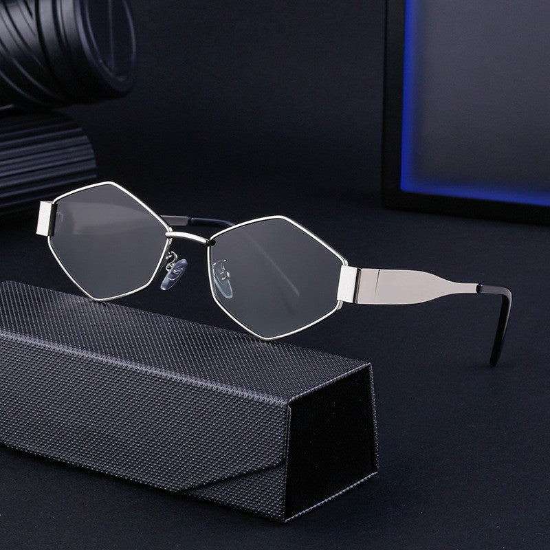 Irregular Metal Sunglasses For Women's Fashion