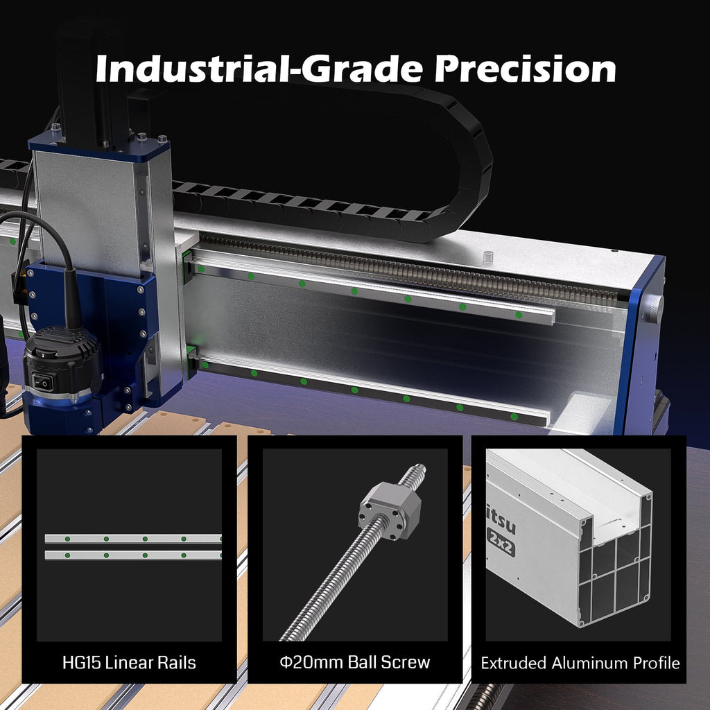 PROVerXL 2x2 CNC Router with Vectric Software, Professional Grade Precision & Pre-Assembled Modular Design