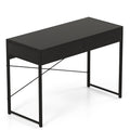 2-Drawer Home Office Desk with Steel Frame
