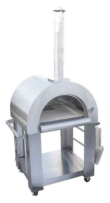 Horno de Pizza de Leña Kokomo – 32” Acero Inoxidable, Opciones de Independiente o Empotrado