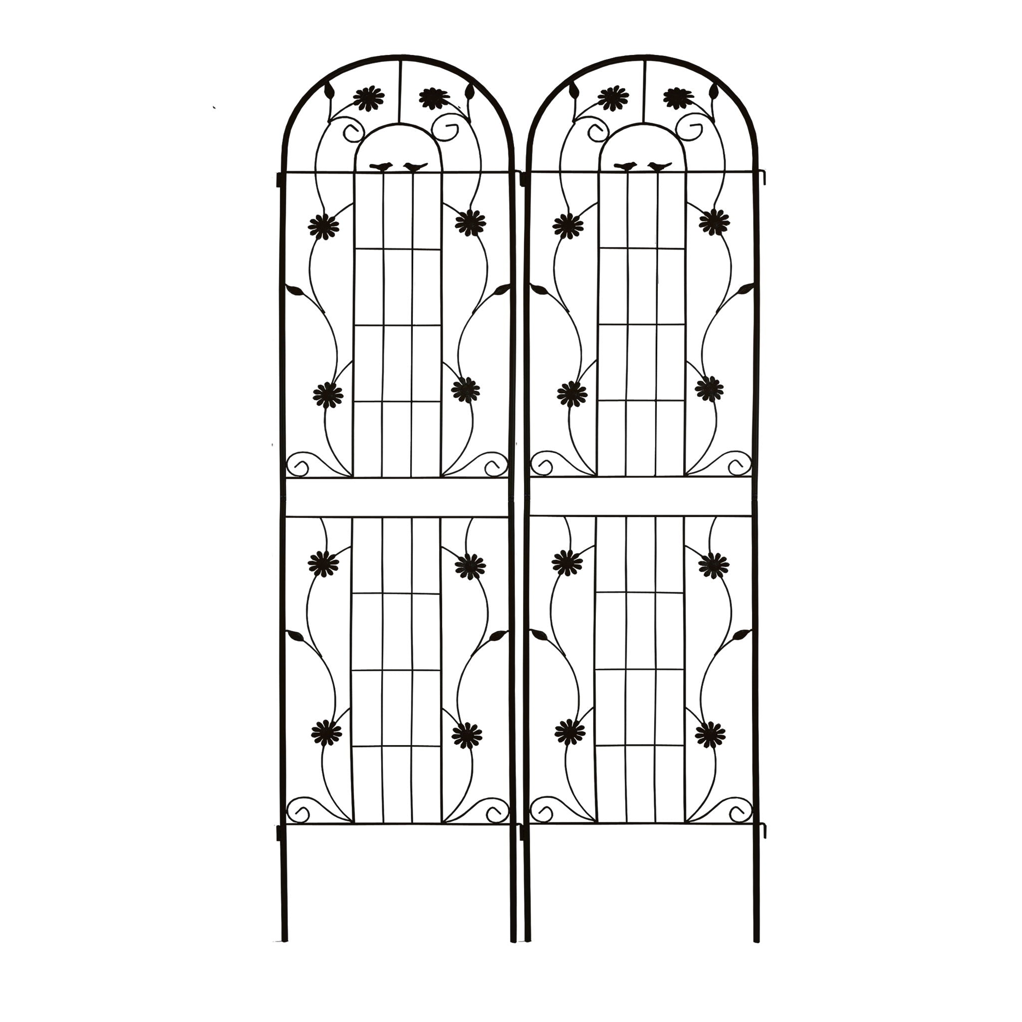 Metal Garden Trellis Rustproof Trellis For Climbing Plant Outdoor Flower Support
