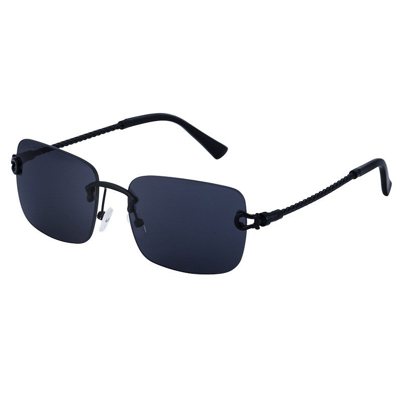 Fashionable Rimless Cut-Edge Sunglasses For Men