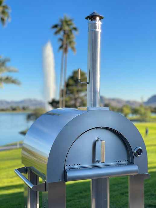 Horno de Pizza de Leña Kokomo – 32” Acero Inoxidable, Opciones de Independiente o Empotrado