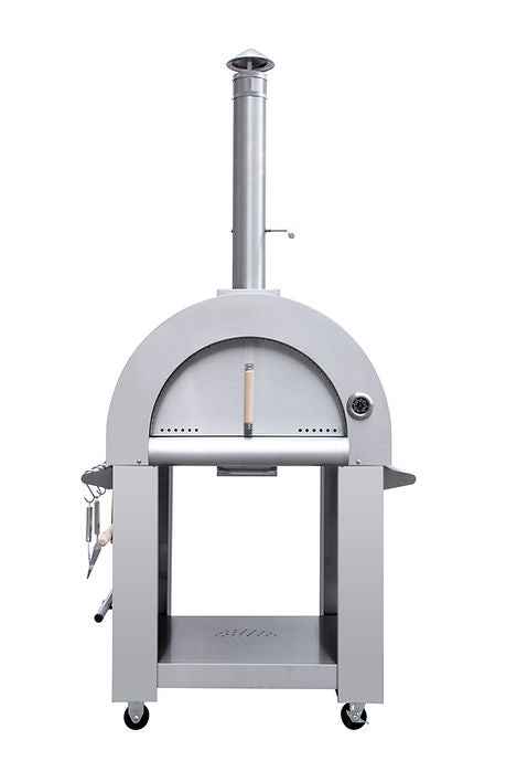 Horno de Pizza de Leña Kokomo – 32” Acero Inoxidable, Opciones de Independiente o Empotrado