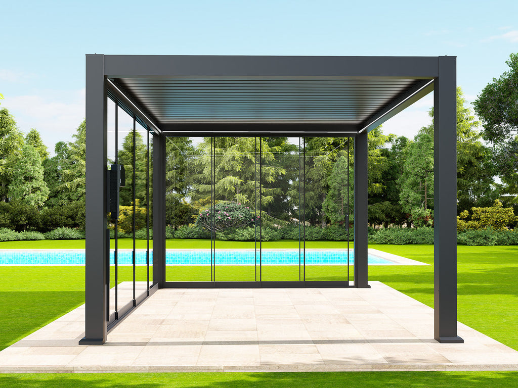 Glass Doors for Gen 1 Pergola (Square handle)