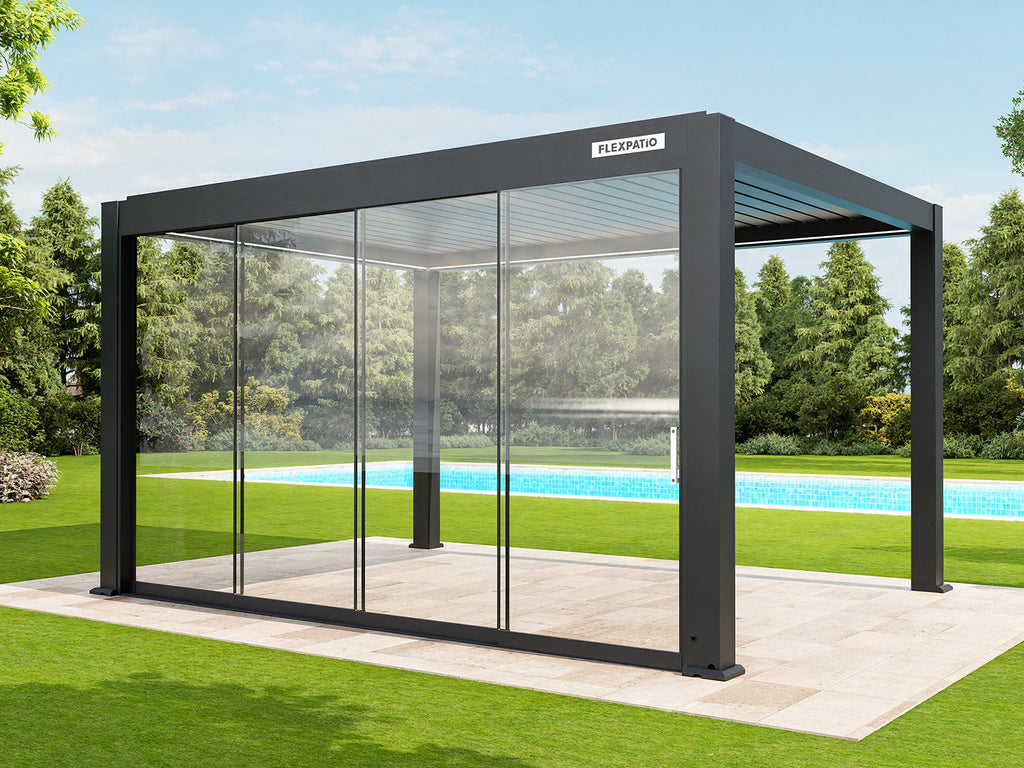 Glass Doors for Gen 1 Pergola (Square handle)