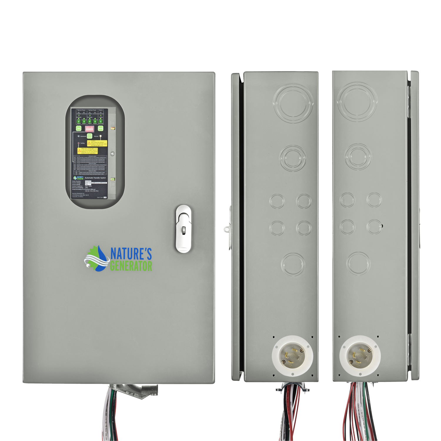 Conmutador de transferencia automática para generador de 30 A