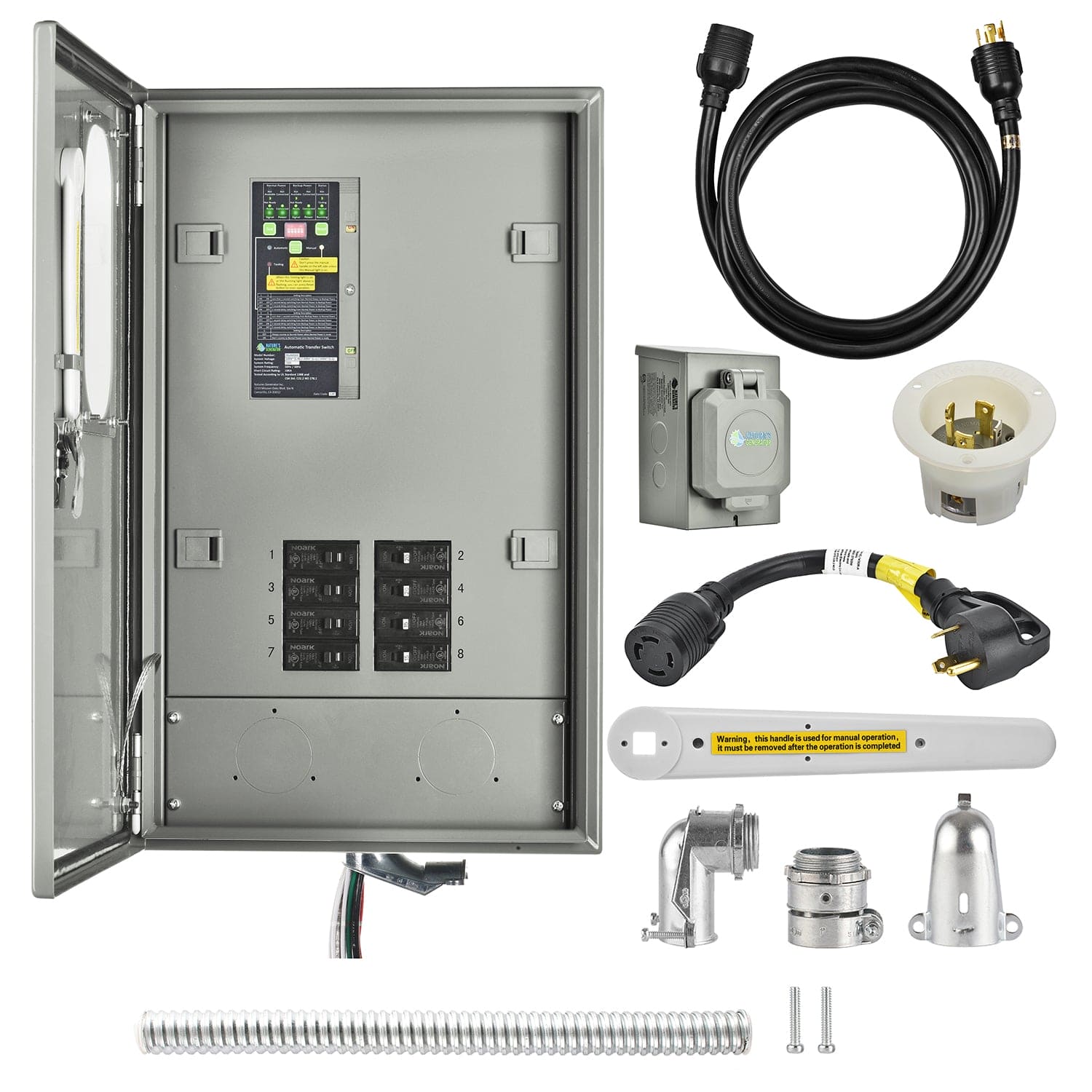 Conmutador de transferencia automática para generador de 30 A