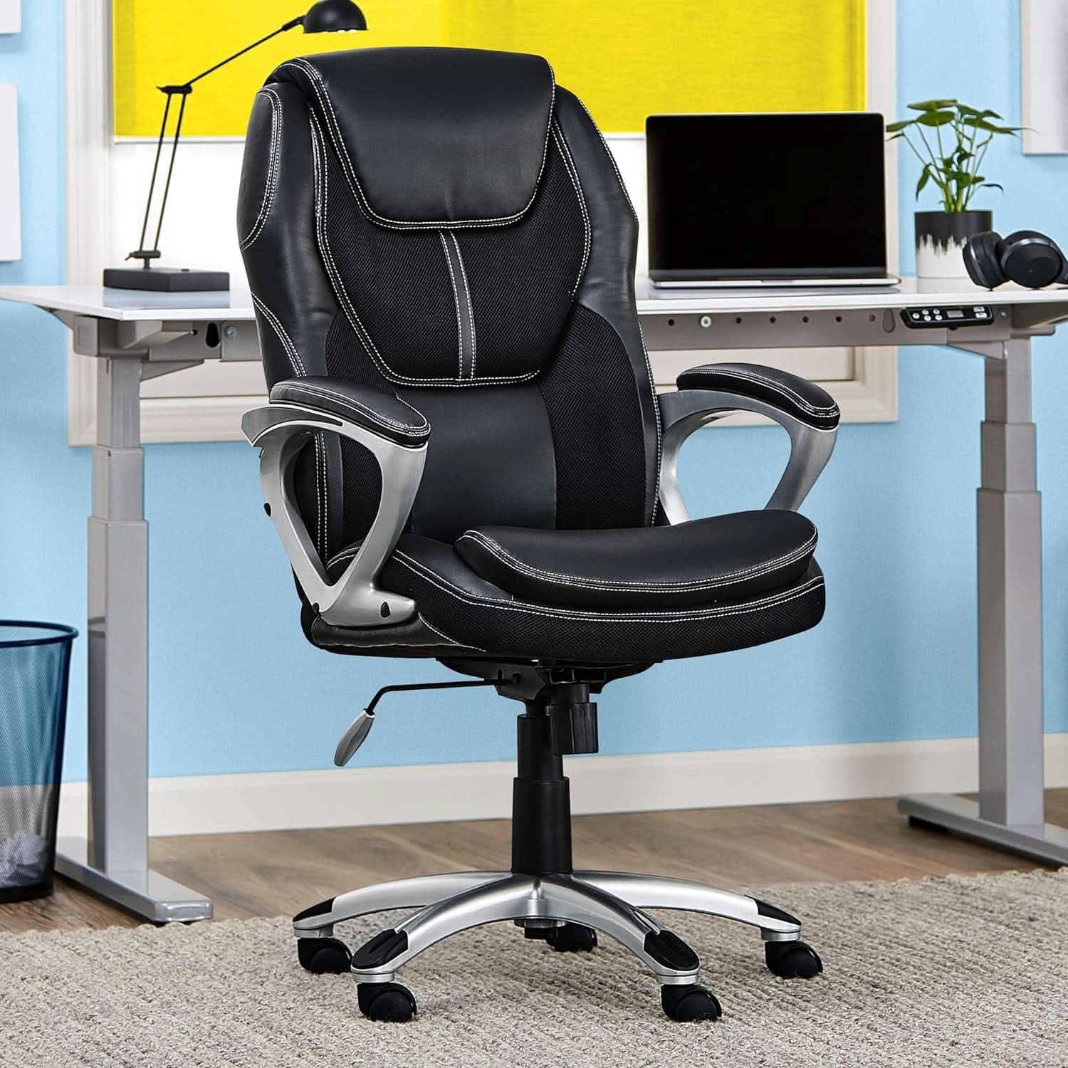 Sillón Ejecutivo Amplify Negro Con Soporte Lumbar