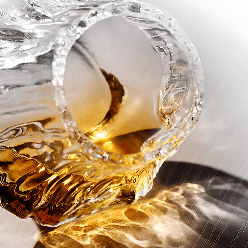 Vaso de whisky de cristal japonés Yama