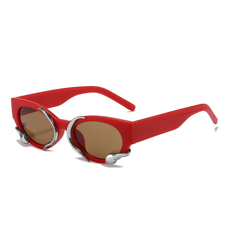 Wide-Legged Cat Eye Sunglasses For Women