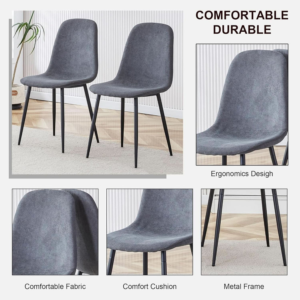 Juego de mesa de comedor Executive Industrial de nogal macizo