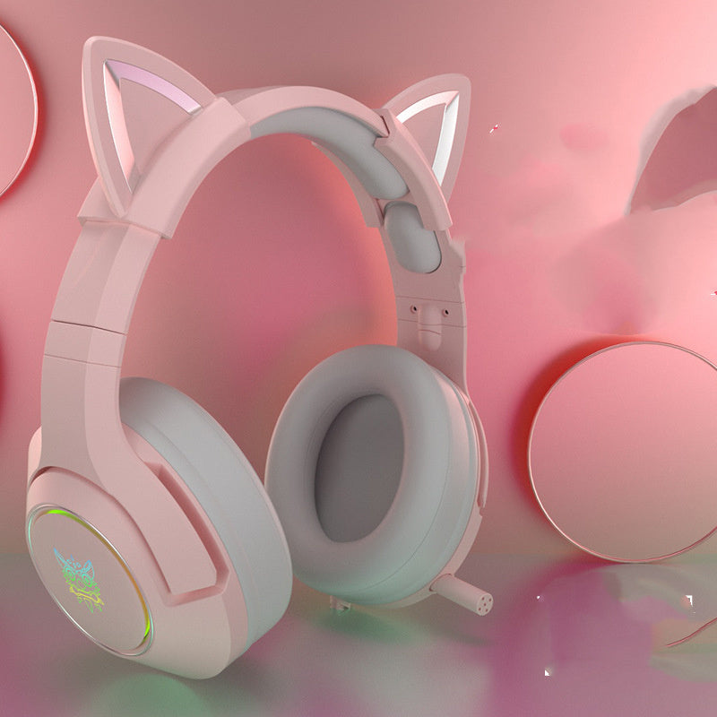 Auriculares de ordenador con cable para gaming, bonitos para chicas