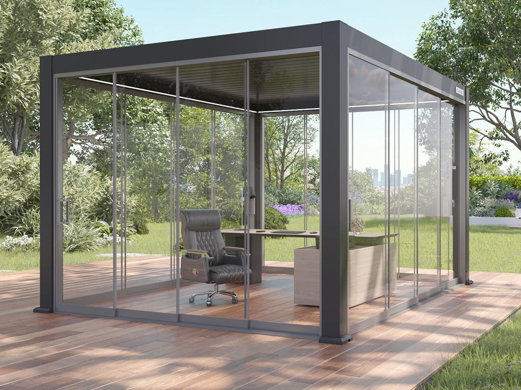 Glass Doors for Gen 1 Pergola (Square handle)