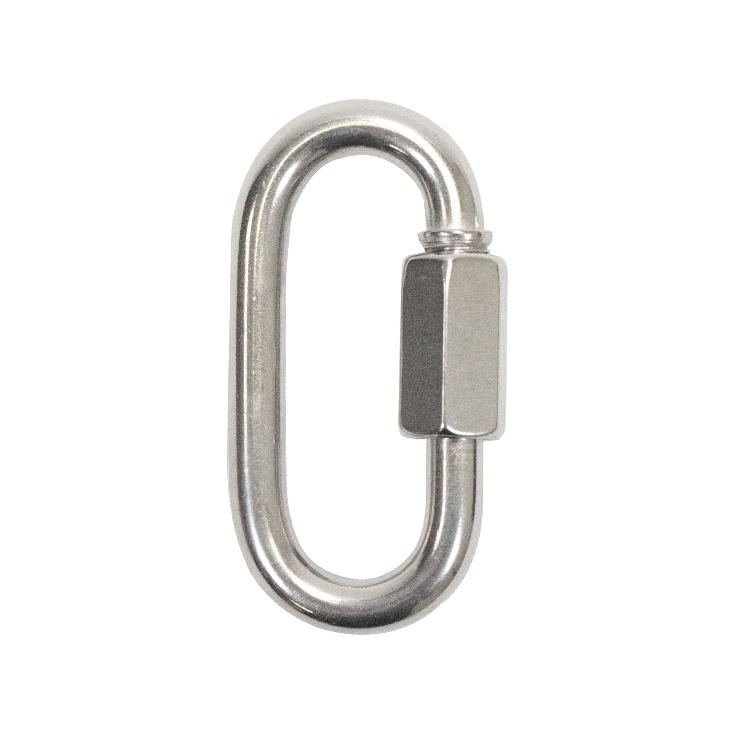 Scuba Choice 9cm SS Oval Quick Link Carabiner W/ Screw 13mm Opening
