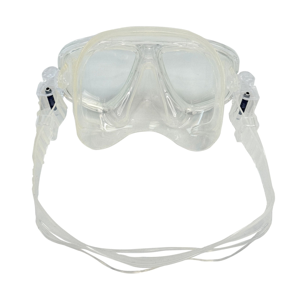 Palantic M36 Clear/Clear Silicone RX Farsighted Gauge Reader Lenses Dive/Snorkeling Mask