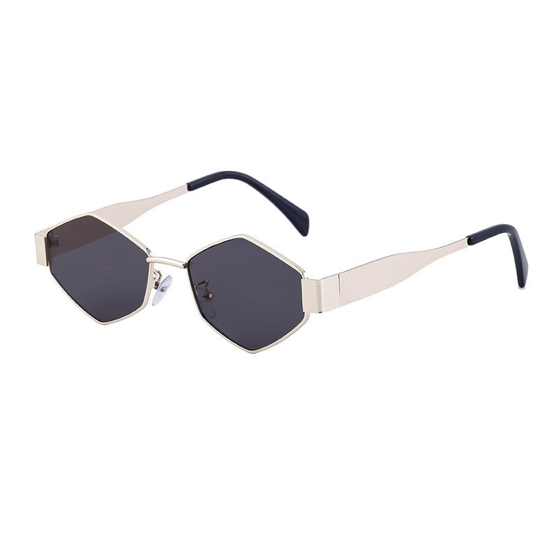 Irregular Metal Sunglasses For Women's Fashion
