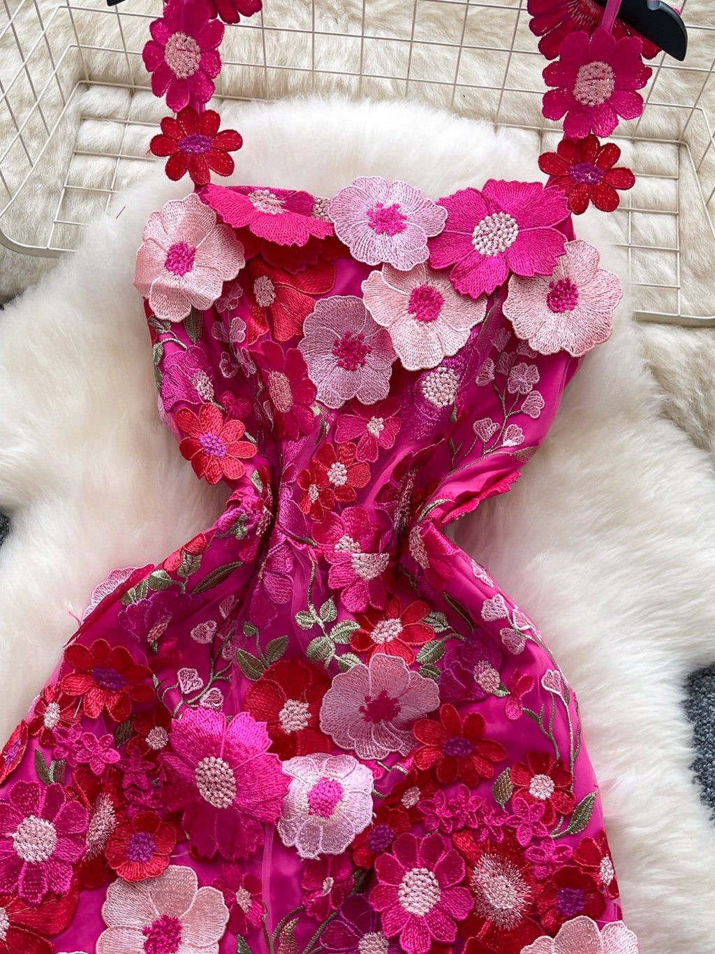 Floral Tie Waist Mini Dress