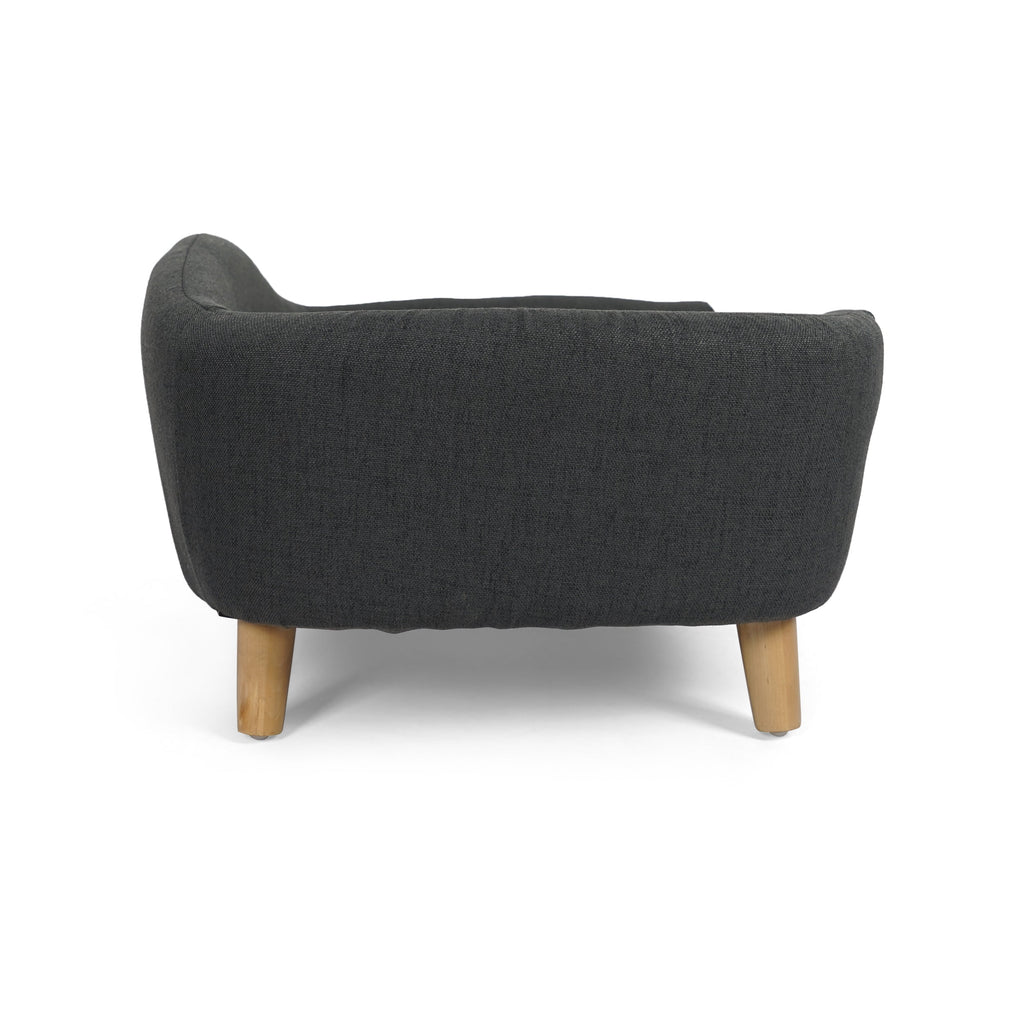 Elevated Dog Bed Frame for Small Dogs with Rubber Wood Legs