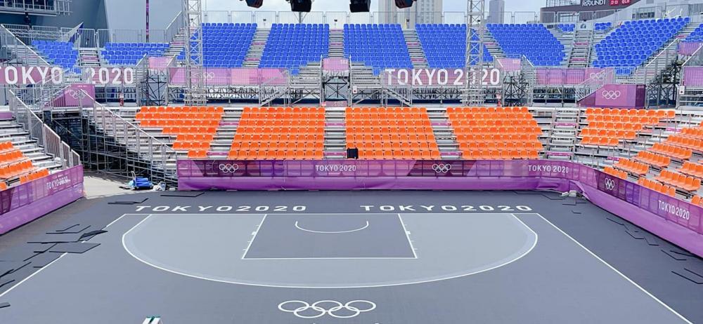 Alquiler de cancha oficial de baloncesto FIBA 3x3 Enlio