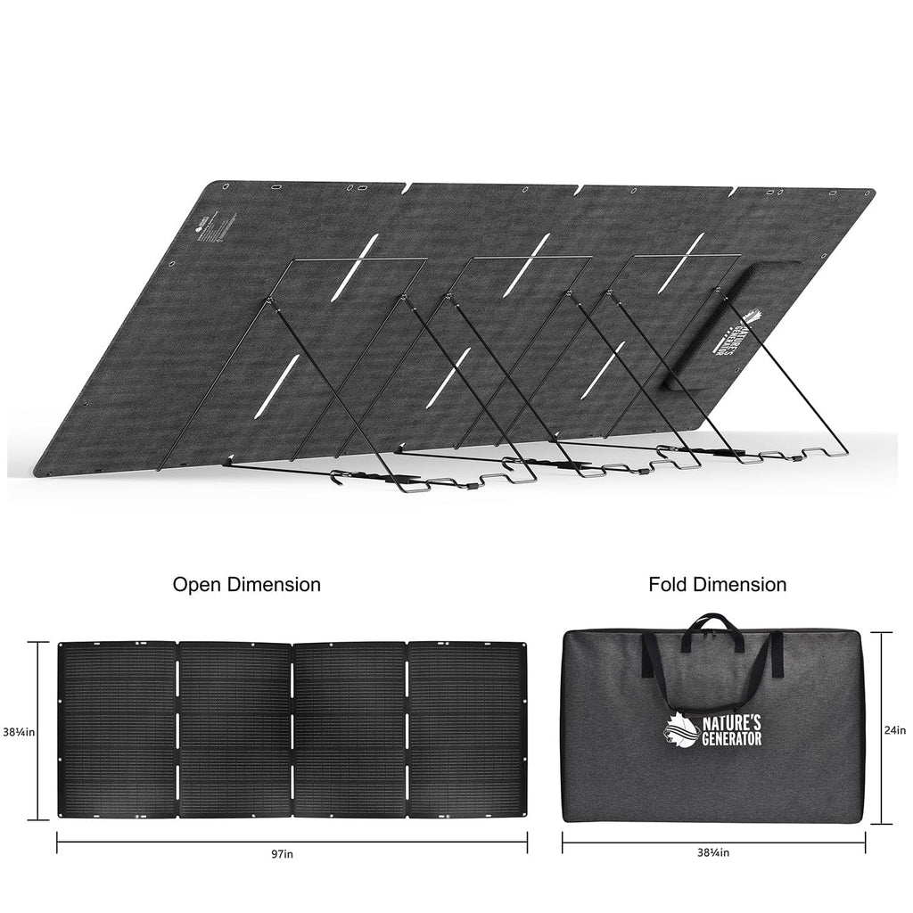 Generador de litio 6000 Nature's Generator con panel solar