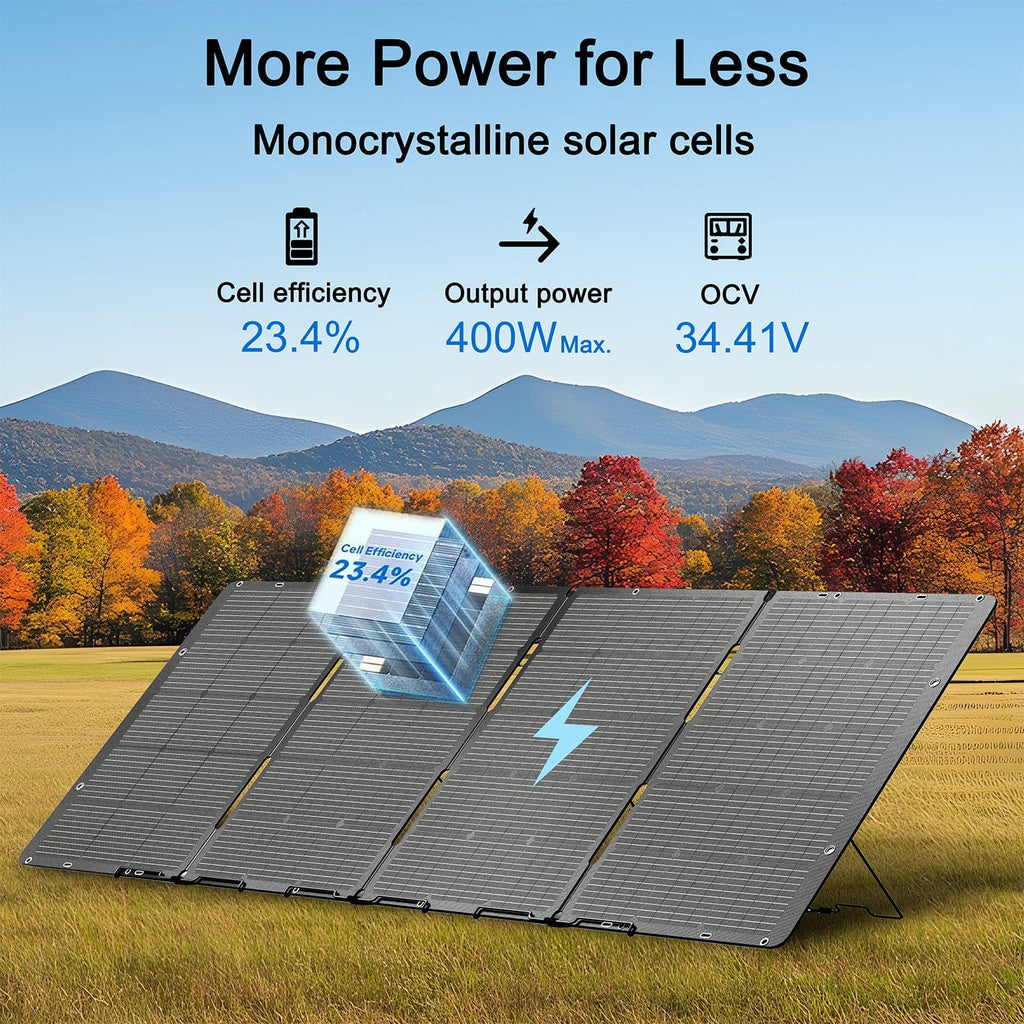 Panel solar plegable de 400 W de Nature's Generator