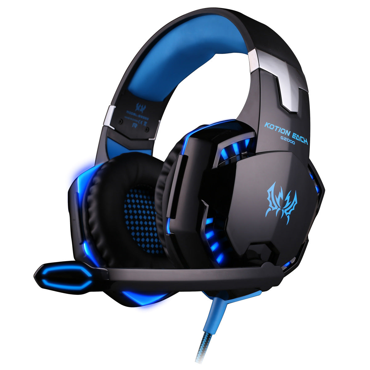 Auriculares G9000 para juegos con micrófono, auriculares de un solo orificio de 3.5+USB para PS4