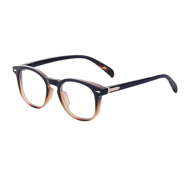 Men's Fashion Round Frame Square Lens Glasses