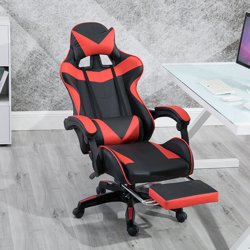 Silla de Ordenador Internet Café Competición Asiento de Coche de Carreras Gaming Casero Ancla en Vivo