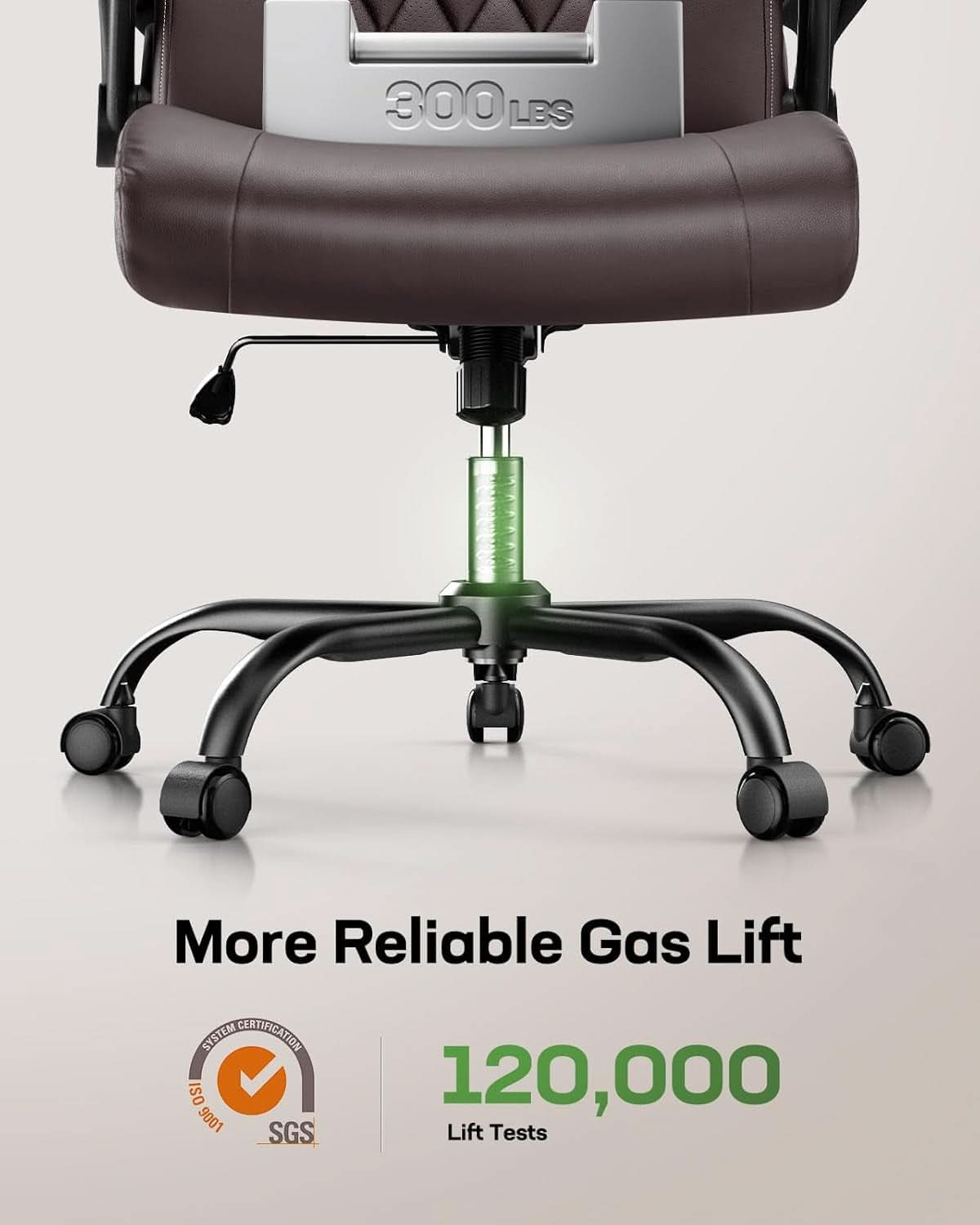 Sillón ejecutivo de oficina de cuero sintético con reposabrazos plegables