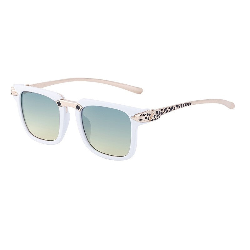 Retro Leopard Print Men's Outdoor Sunglasses