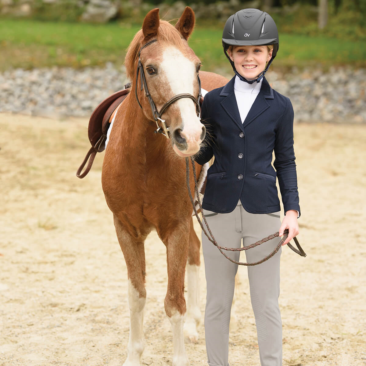 Kids' Dynamic Knee Patch Breech - Navy